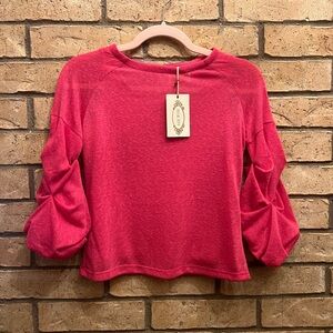 Joyfollie Vivienne Top in Magenta